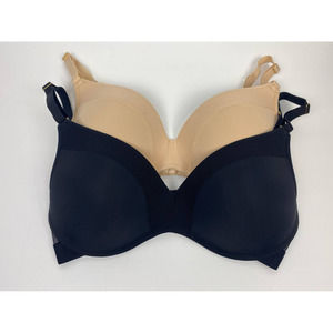 LIVELY Black & Nude Wire-Free Bras 34D